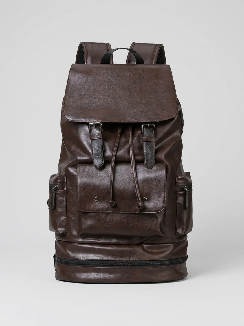 Sac à dos cuir grande capacité voyage homme - Vue 2 - Sac