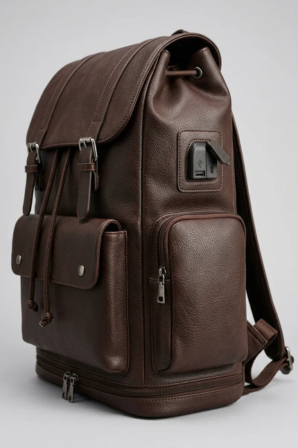 Sac à dos cuir grande capacité voyage homme - Vue 2 - Sac