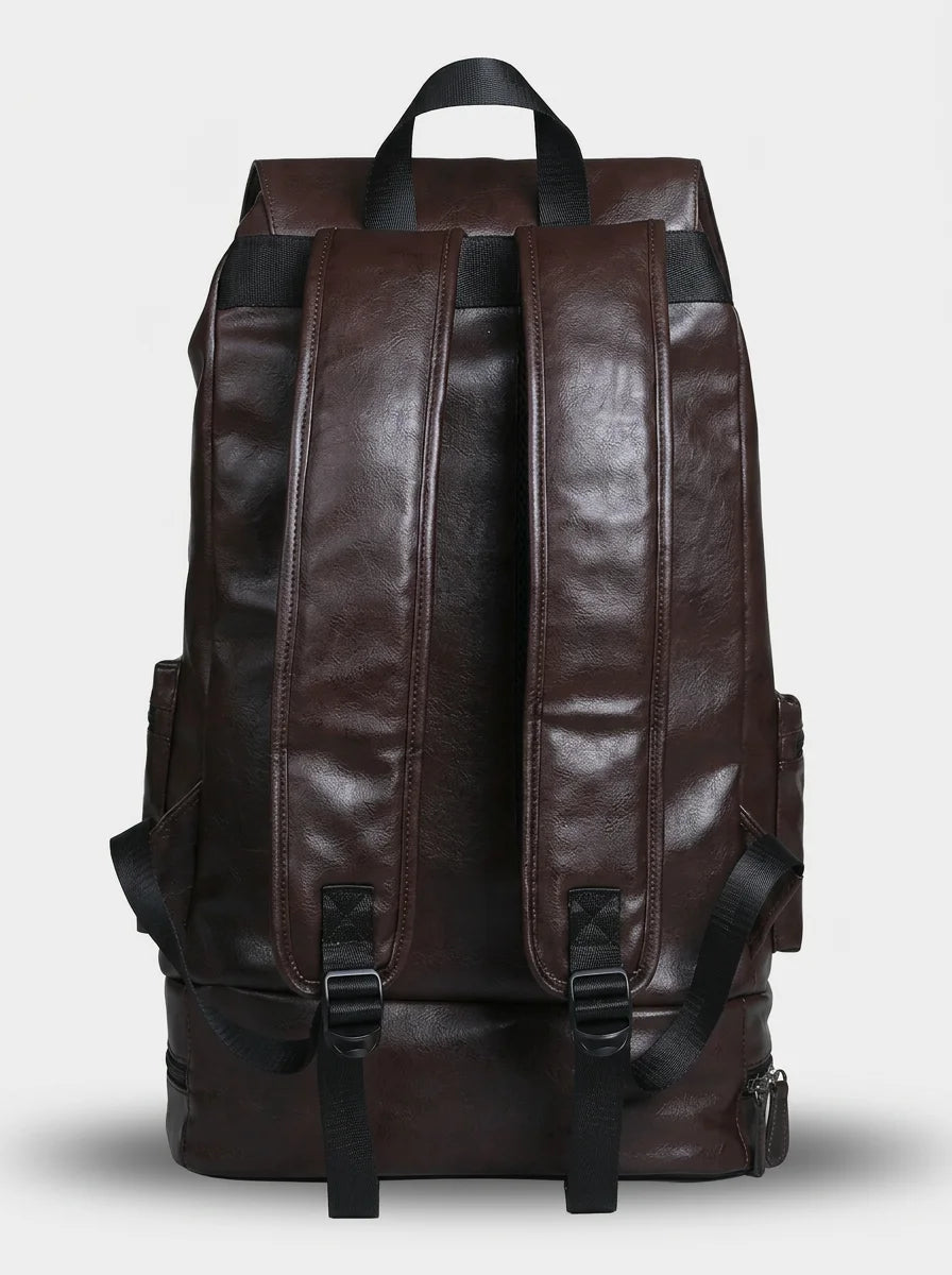 Sac à dos cuir grande capacité voyage homme - Vue 3 - Sac