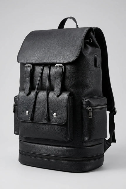 Sac à dos cuir grande capacité voyage homme - Vue 4 - Sac