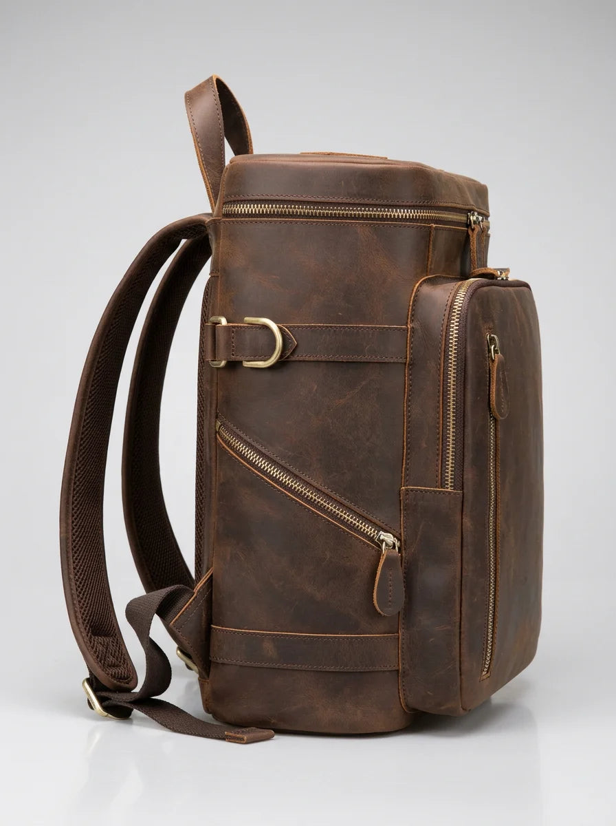 Sac à dos cuir homme business grande capacité - Vue 2 - Sac