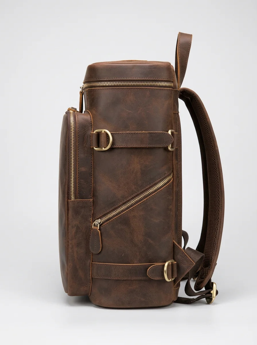 Sac à dos cuir homme business grande capacité - Vue 4 - Sac