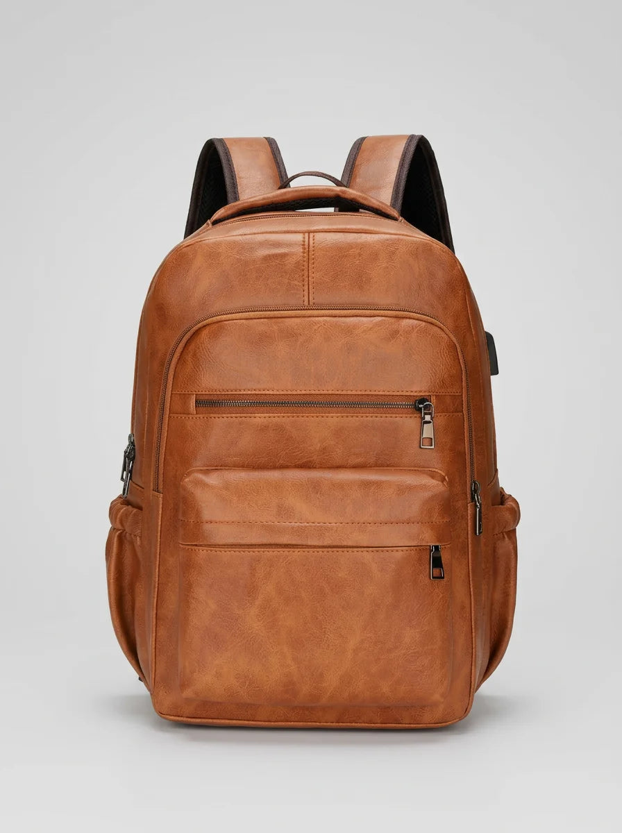 Sac à dos cuir homme grande capacité élégant - Vue 2 - Sac