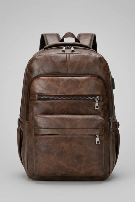 Sac à dos cuir homme grande capacité élégant - Vue 3 - Sac
