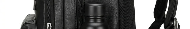 Sac à dos cuir homme grande capacité élégant - Vue 3 - Sac