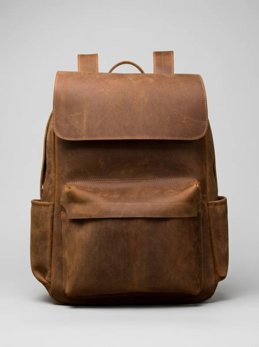 Sac à dos cuir homme ordinateur 15 pouces élégant - Vue 2 - Sac