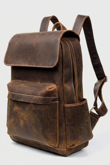 Sac à dos cuir homme ordinateur 15 pouces élégant - Vue 2 - Sac