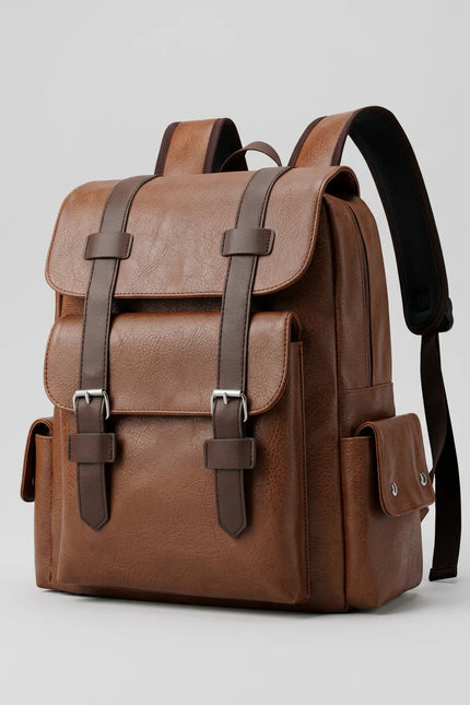 Sac à dos cuir ordinateur homme élégant business - Vue 2 - Sac