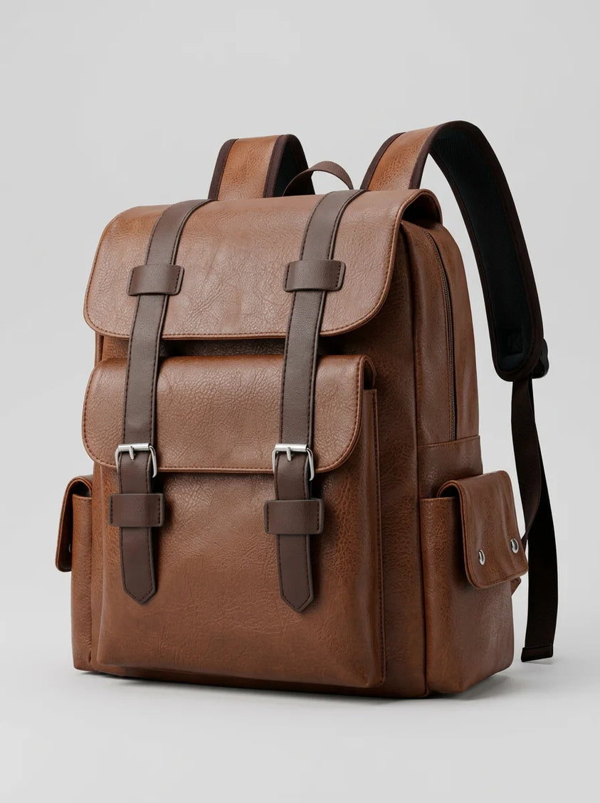 Sac à dos cuir ordinateur homme élégant business - Vue 2 - Sac