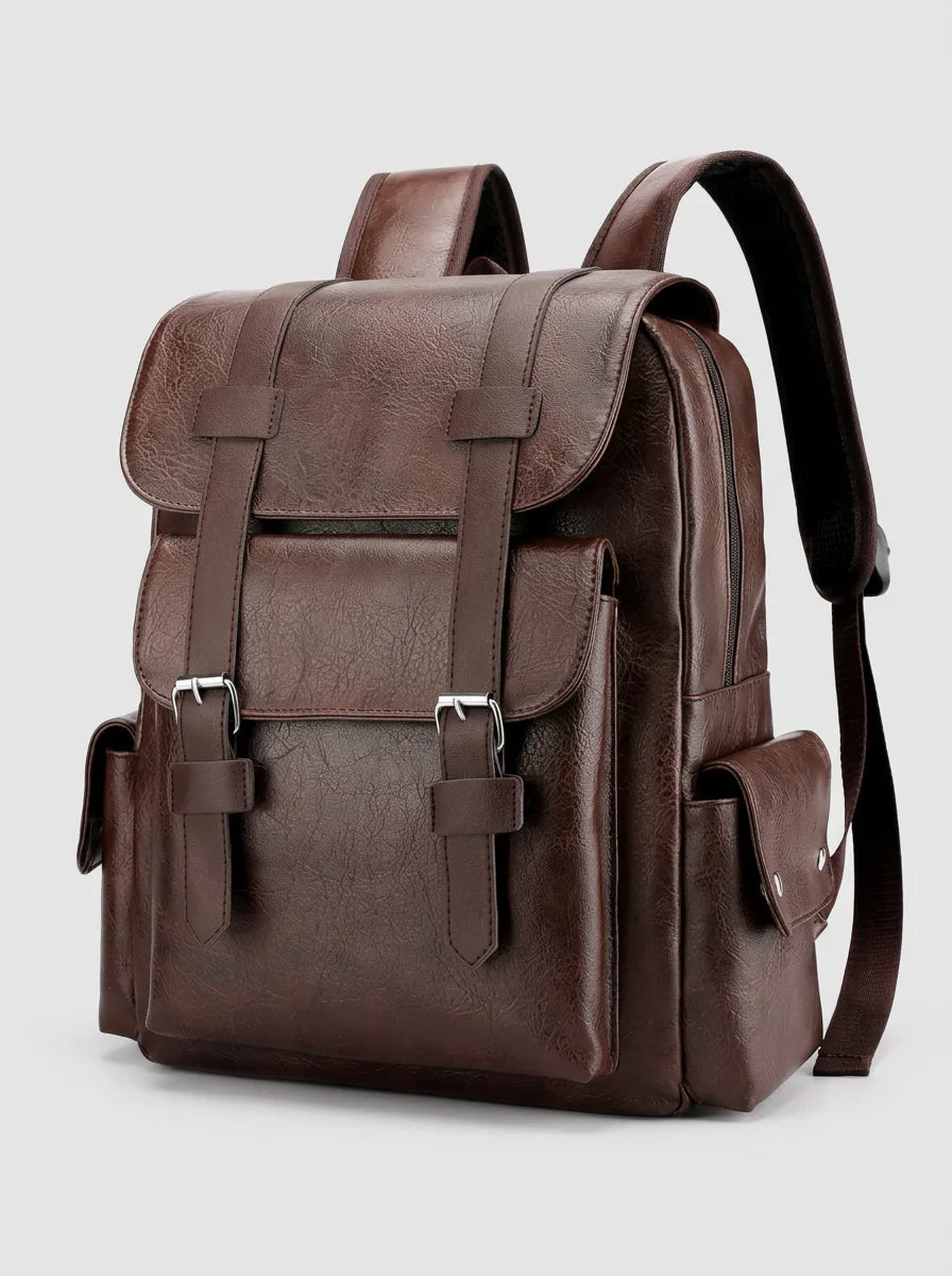 Sac à dos cuir ordinateur homme élégant business - Vue 3 - Sac