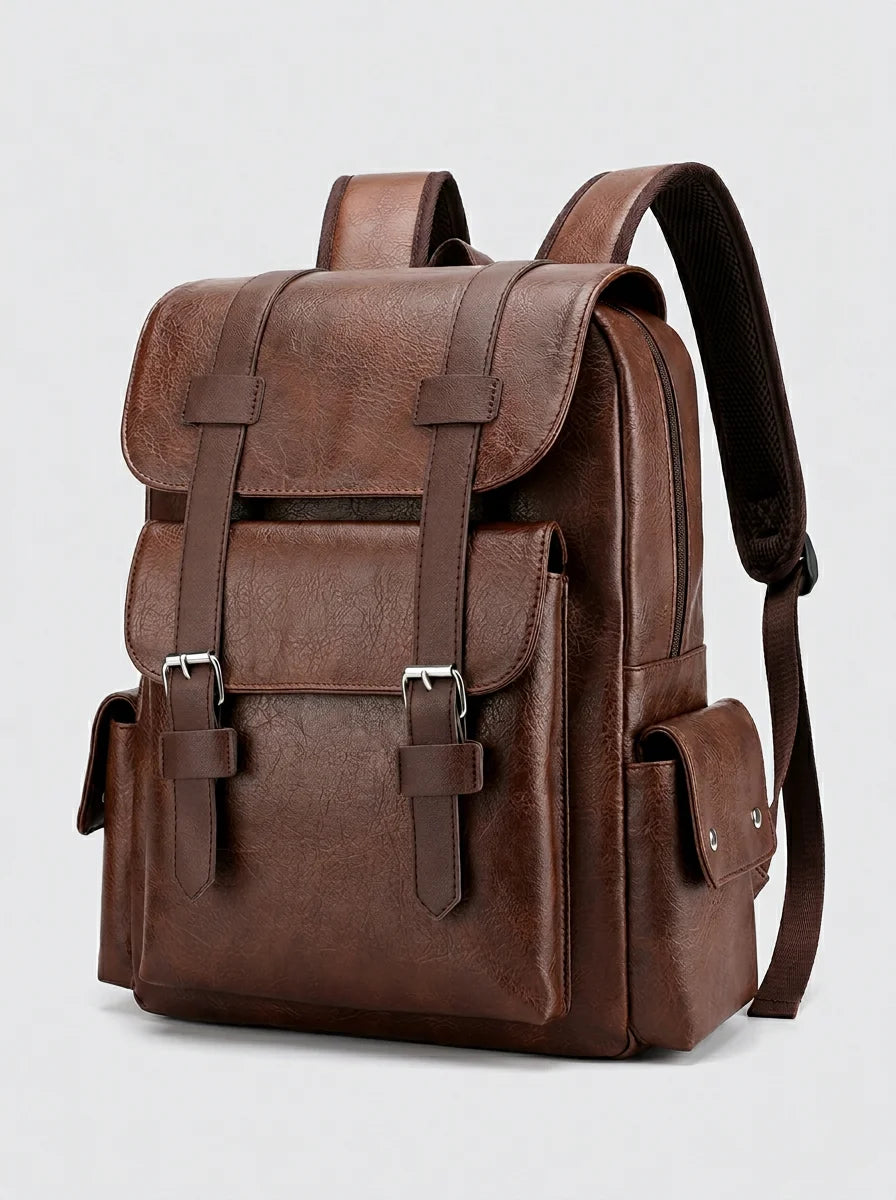 Sac à dos cuir ordinateur homme élégant business - Vue 3 - Sac