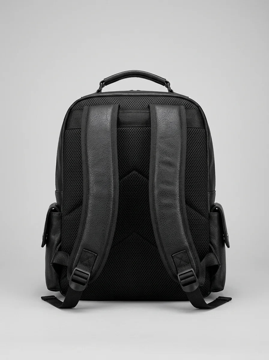 Sac à dos cuir ordinateur homme élégant business - Vue 4 - Sac