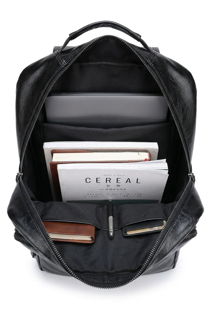 Sac à dos cuir 15 pouces business homme - Vue 3 - Sac