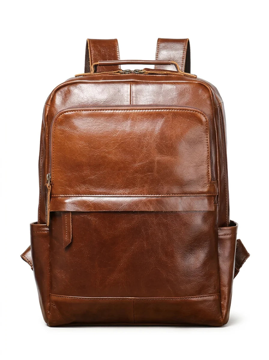 Sac à dos cuir 15 pouces ville homme - Vue 1 - Sac