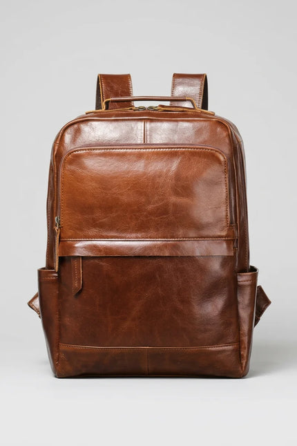 Sac à dos cuir 15 pouces ville homme - Vue 2 - Sac