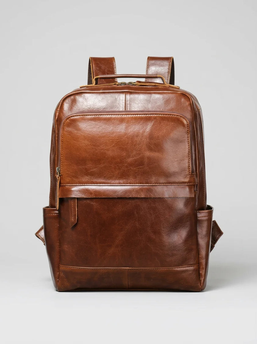 Sac à dos cuir 15 pouces ville homme - Vue 2 - Sac