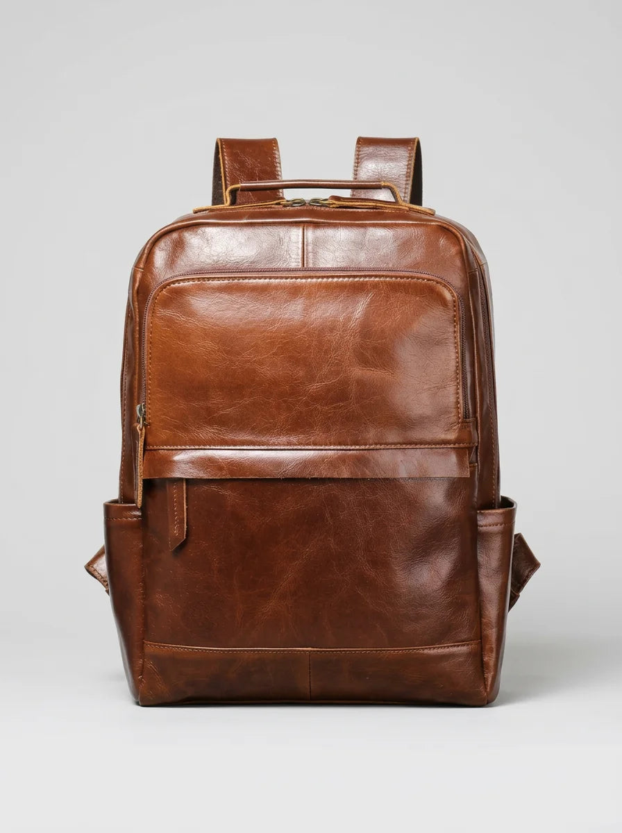 Sac à dos cuir 15 pouces ville homme - Vue 2 - Sac