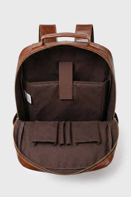 Sac à dos cuir 15 pouces ville homme - Vue 4 - Sac