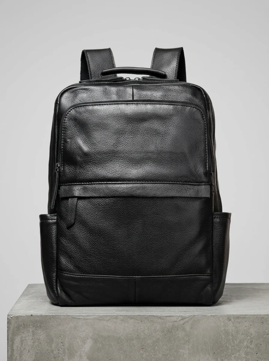Sac à dos cuir 15 pouces ville homme - Vue 5 - Sac