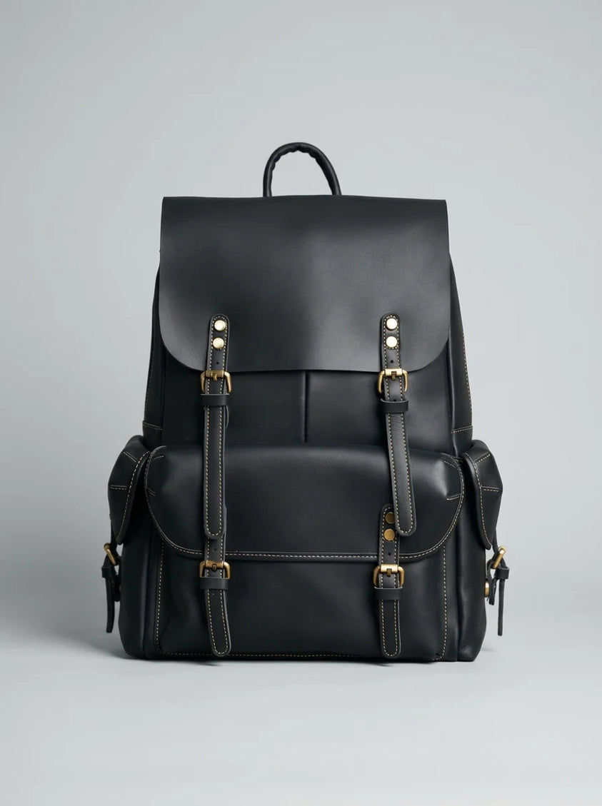 Sac à dos cuir 15 pouces voyage vintage homme - Vue 1 - Sac