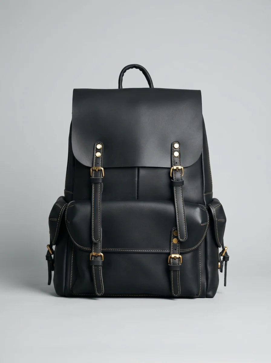 Sac à dos cuir 15 pouces voyage vintage homme - Vue 1 - Sac