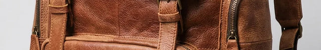 Sac à dos cuir 15 pouces voyage vintage homme - Vue 3 - Sac