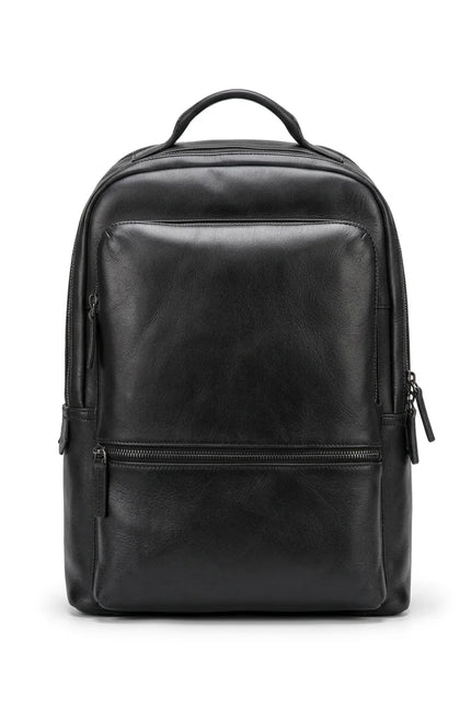 Sac à dos cuir vachette ordinateur homme élégant - Vue 1 - Sac