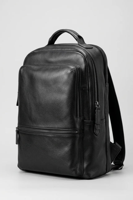 Sac à dos cuir vachette ordinateur homme élégant - Vue 4 - Sac