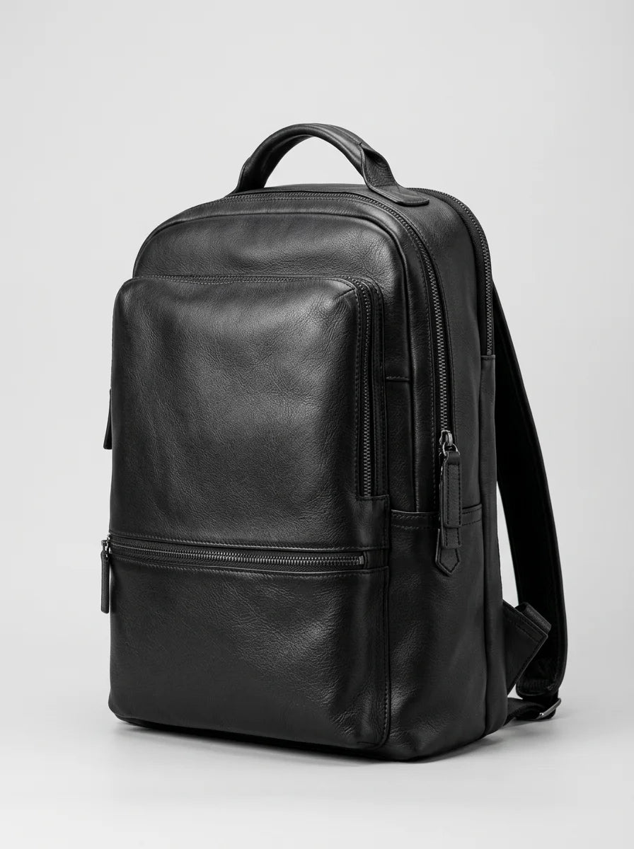Sac à dos cuir vachette ordinateur homme élégant - Vue 4 - Sac