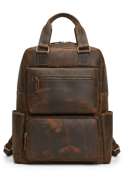 Sac à dos cuir vachette 16 pouces voyage homme - Vue 1 - Sac