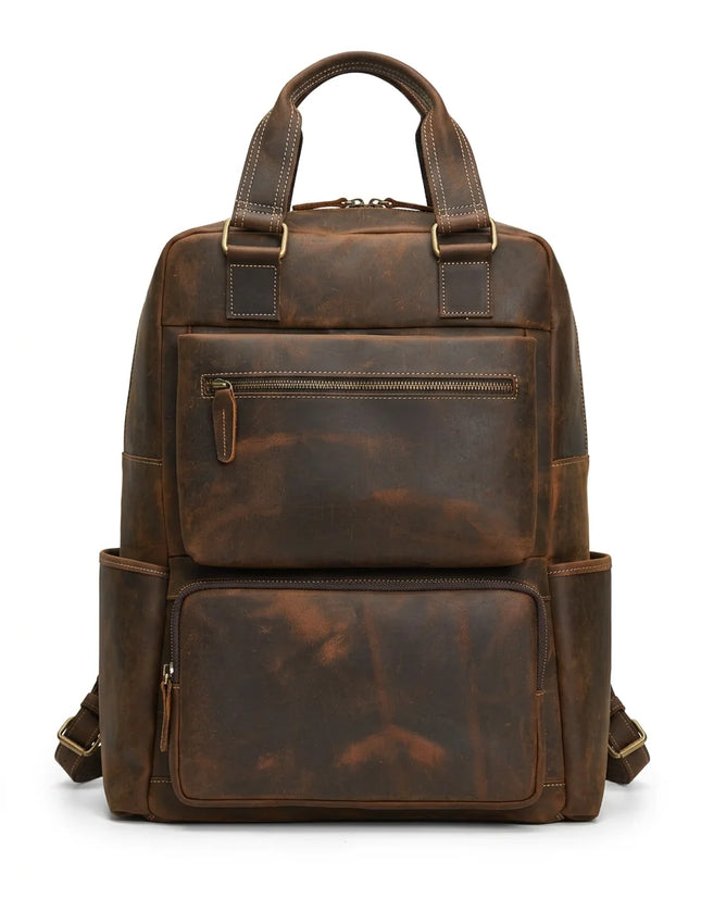 Sac à dos cuir vachette 16 pouces voyage homme - Vue 1 - Sac