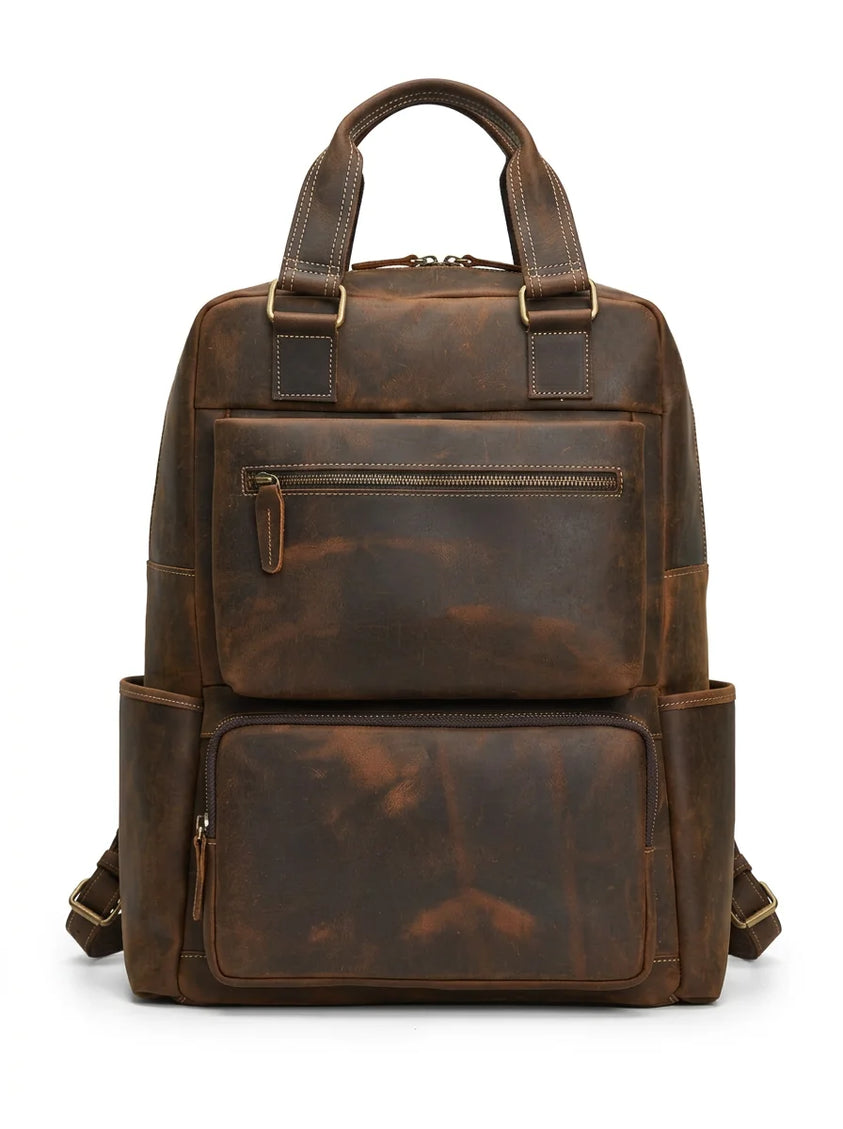 Sac à dos cuir vachette 16 pouces voyage homme - Vue 1 - Sac