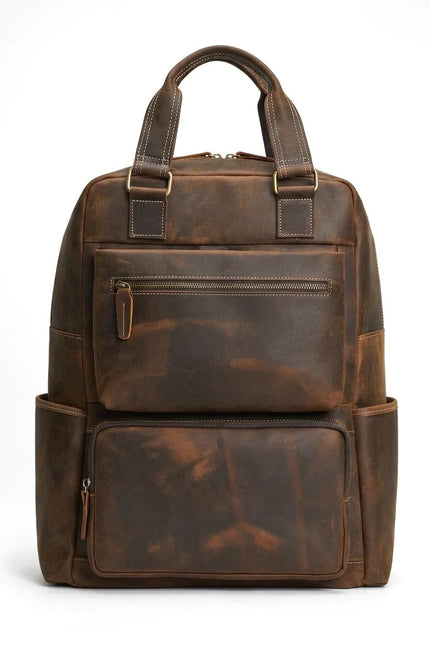Sac à dos cuir vachette 16 pouces voyage homme - Vue 1 - Sac