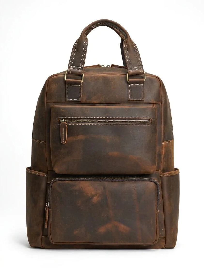 Sac à dos cuir vachette 16 pouces voyage homme - Vue 1 - Sac