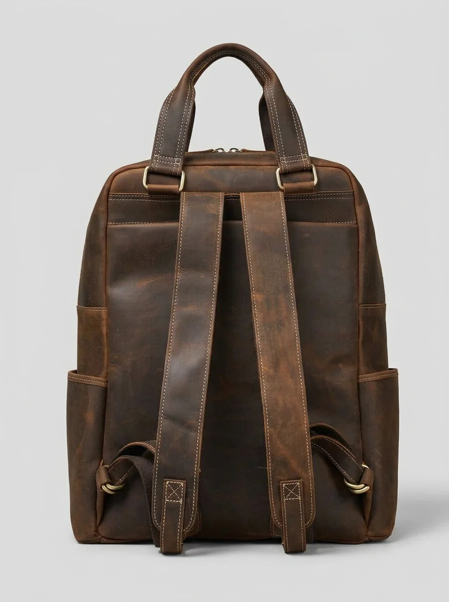 Sac à dos cuir vachette 16 pouces voyage homme - Vue 2 - Sac
