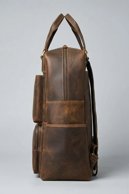 Sac à dos cuir vachette 16 pouces voyage homme - Vue 4 - Sac