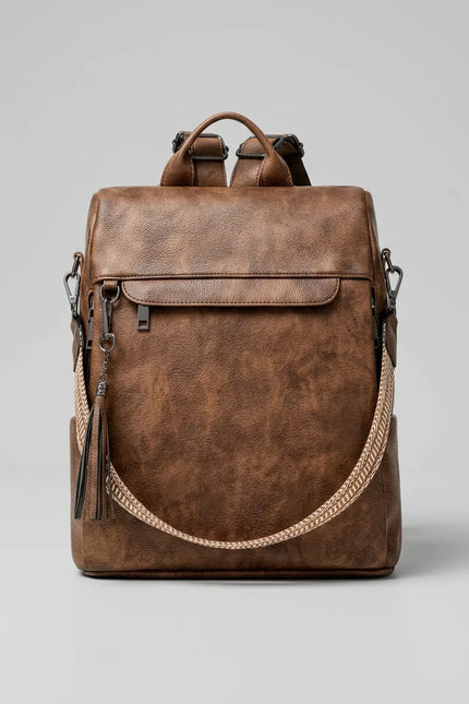 Sac à dos cuir végan femme élégant ville - Vue 1 - Sac