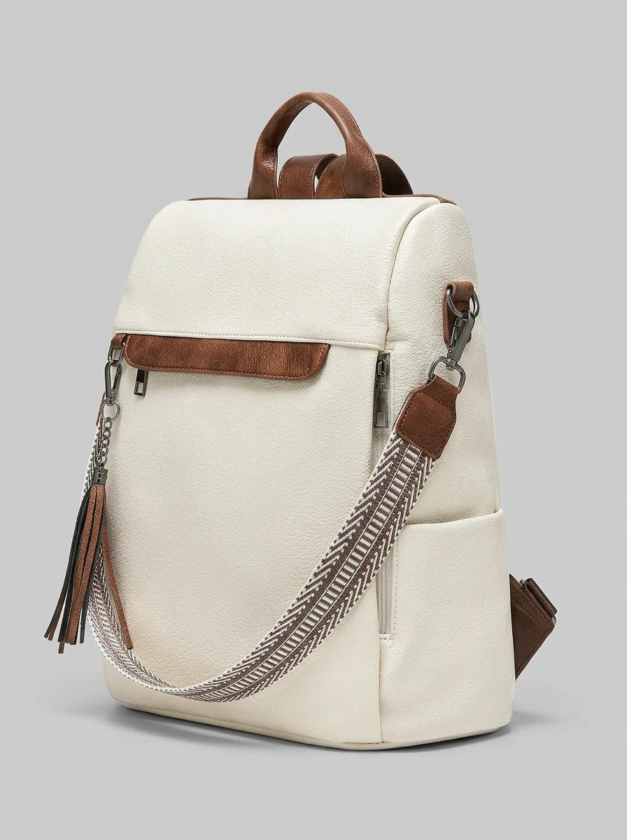 Sac à dos cuir végan femme élégant ville - Vue 2 - Sac
