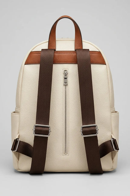 Sac à dos cuir végan femme élégant ville - Vue 3 - Sac