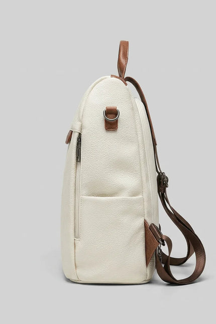 Sac à dos cuir végan femme élégant ville - Vue 5 - Sac