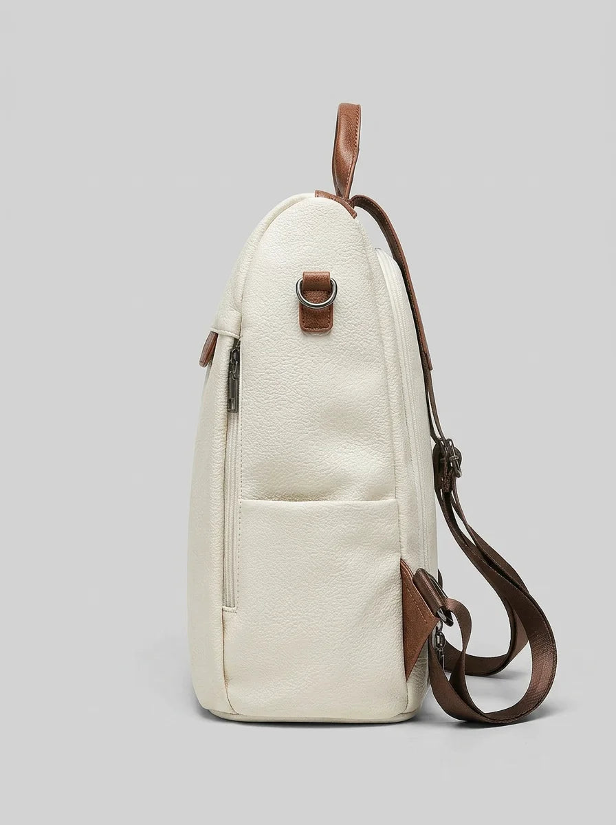 Sac à dos cuir végan femme élégant ville - Vue 5 - Sac