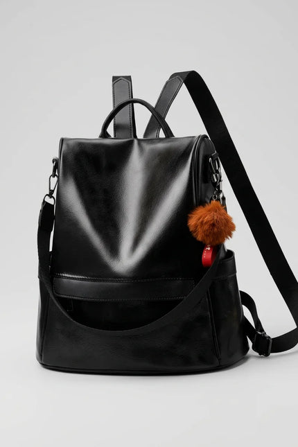Sac à dos cuir vegan femme vintage élégant - Vue 1 - Sac