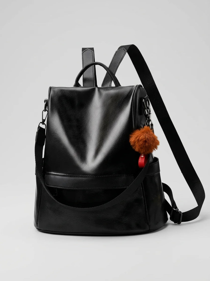 Sac à dos cuir vegan femme vintage élégant - Vue 1 - Sac