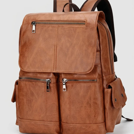 Sac à dos cuir végan ordinateur 16 pouces - Vue 1 - Sac