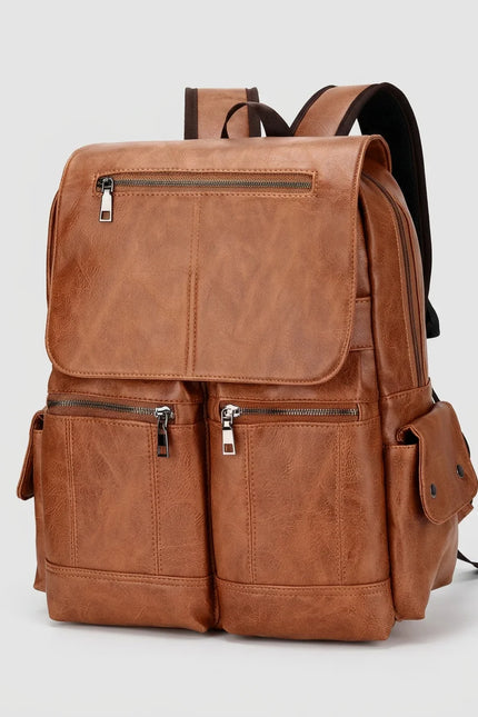 Sac à dos cuir végan ordinateur 16 pouces - Vue 1 - Sac