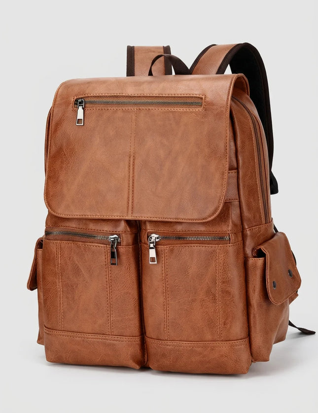 Sac à dos cuir végan ordinateur 16 pouces - Vue 1 - Sac