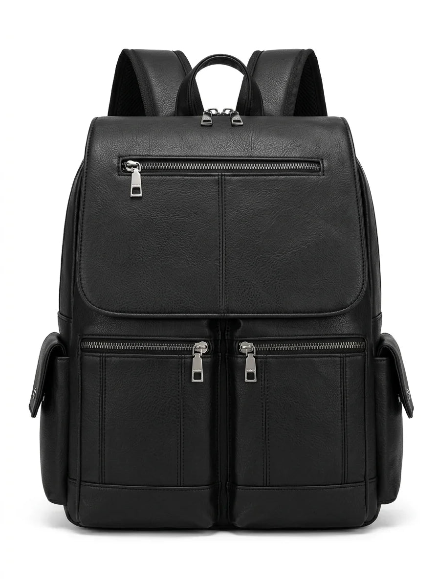 Sac à dos cuir végan ordinateur 16 pouces - Vue 1 - Sac