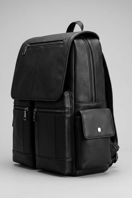 Sac à dos cuir végan ordinateur 16 pouces - Vue 2 - Sac