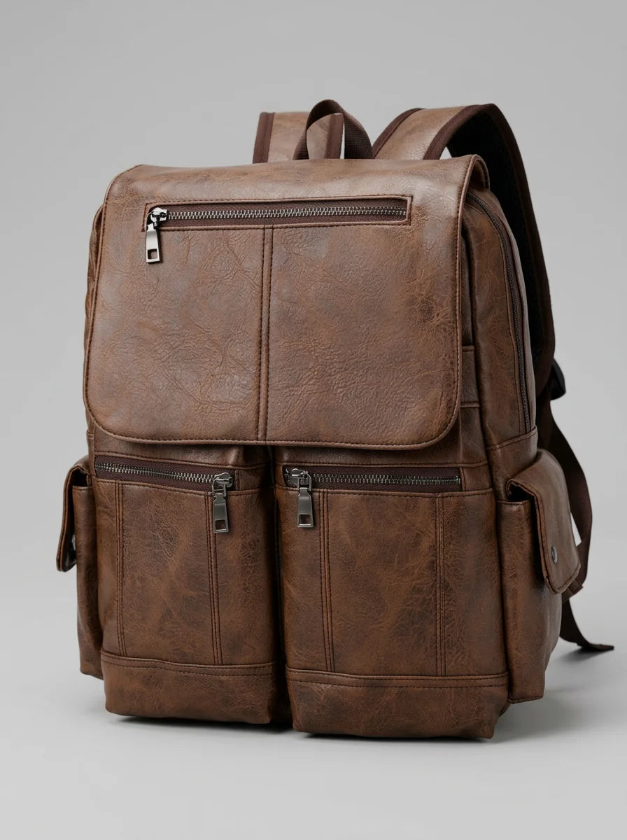 Sac à dos cuir végan ordinateur 16 pouces - Vue 3 - Sac