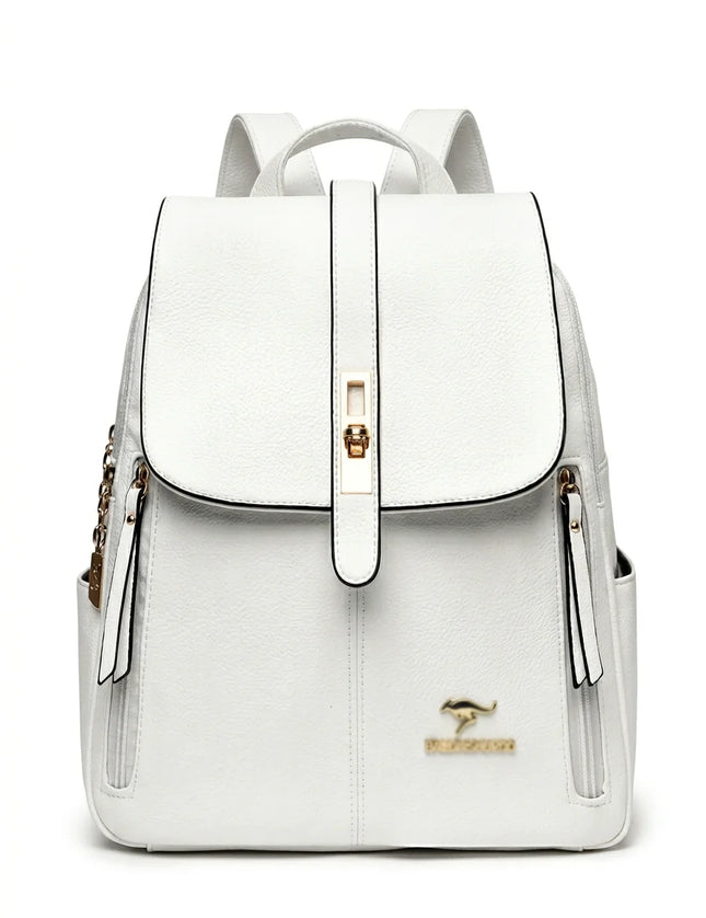 Sac à dos cuir vegan ville femme élégant - Vue 1 - Sac